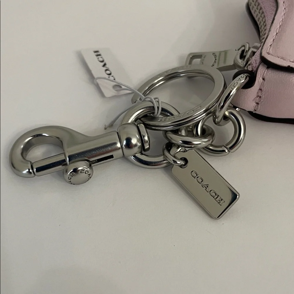 NWT Coach Star Bag Charm Coin Case Pouch Key Fob - Picture 7 of 11